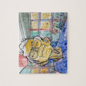 Resting Her Eyes Painting / アーティスト Larry Lerew ジグソーパズル (縦)
