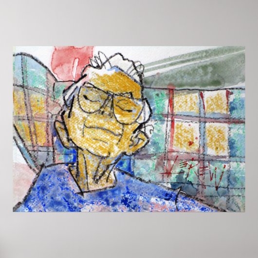 Resting Her Eyes Painting  / Artist Larry Lerew ポスター (正面)