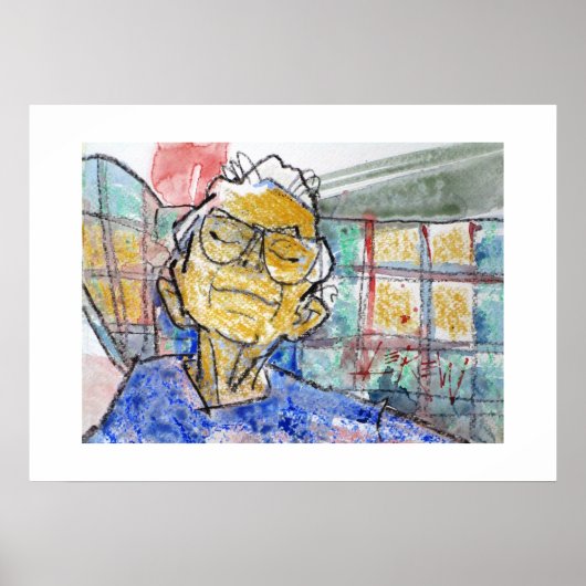 Resting Her Eyes Painting  / Artist Larry Lerew ポスター (正面)