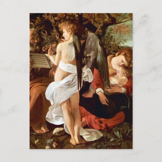 Resting on the Flight into Egypt by Caravaggio ポストカード (正面)