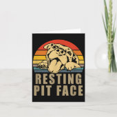 Resting T Face - Tbull Lovers Gift For Men And Wom カード (正面)