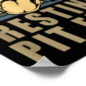 Resting T Face - Tbull Lovers Gift For Men And Wom ポスター (角)