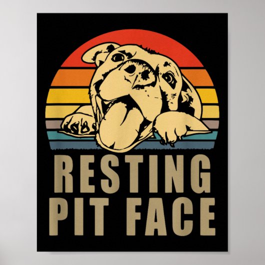 Resting T Face - Tbull Lovers Gift For Men And Wom ポスター (正面)