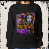 Resting Witch Face | ExDesigner | Halloween スウェットシャツ