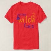 Resting Witch Face Halloween Tシャツ (デザイン正面)