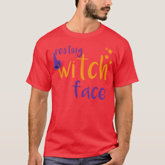 Resting Witch Face Halloween  Tシャツ