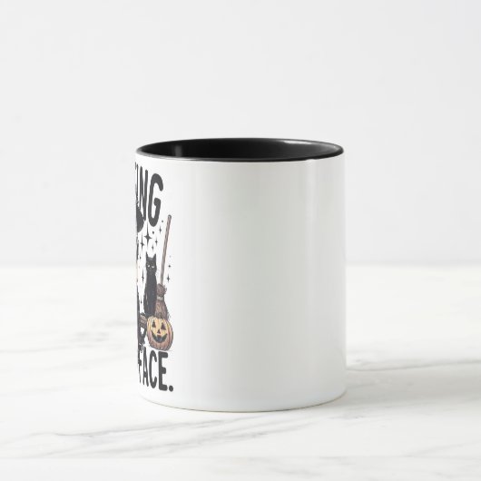 Resting Witch Face Mug マグカップ (中央)