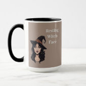 Resting Witch Face Mug | Halloween Coffee Cup マグカップ (左)