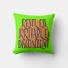 Restless Irritable & Discontent Recovery Slogan クッション