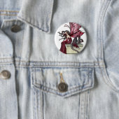 Restless Ruby Gothic Red Fairy and Dragon 缶バッジ (インサイチュ)