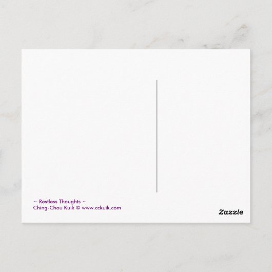 Restless Thoughts – はがき (裏面)