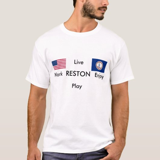 Reston、ヴァージニア Tシャツ (正面)