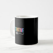 Restorative Aide Designs ユニセックス大人用 ブラック コーヒーマグカップ (正面左)