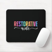 Restorative Aide Designs ユニセックス大人用 ブラック マウスパッド (マウス)