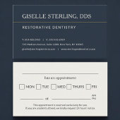 Restorative Dentistry Office Appointment Reminder 名刺