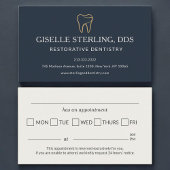 Restorative Dentistry Tooth Appointment Reminder 名刺