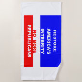 RESTORE ビーチタオル (正面)