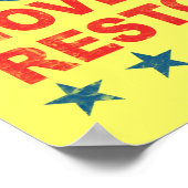 Restore America Vintage Poster ポスター (角)