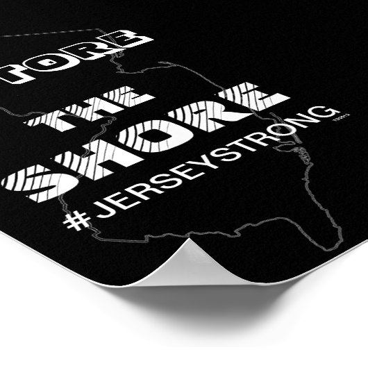 RESTORE THE SHORE - JERSEY POSTER FOR OFFICE ポスター (角)