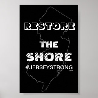 RESTORE THE SHORE - JERSEY POSTER FOR OFFICE ポスター