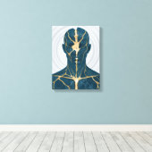 Restored I A – Healing and Balance Art キャンバスプリント (インサイチュ (ウッドフロア))