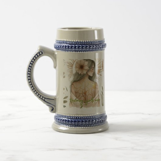 Restoring Myself with Love – Kintsugi Art ビールジョッキ (左)