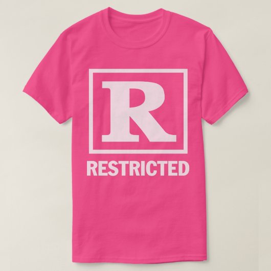 Restricted Rated R Movie Night Film Children Popco Tシャツ (デザイン正面)