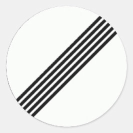 Restriction endsの付いた丸いステッカー。 ラウンドシール