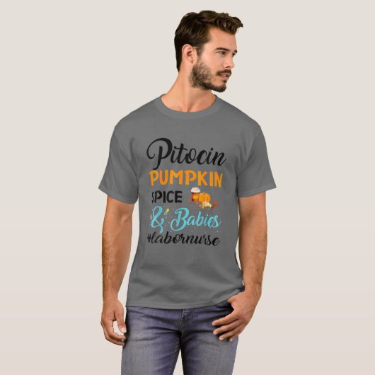 Restro Pitocin Pumpkin Spice Tシャツ (正面フル)