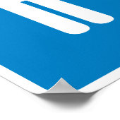 Restroom Facilities Highway Sign ポスター (角)