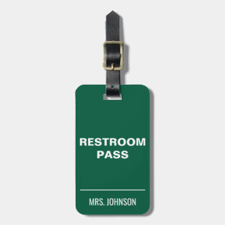 Restroom Pass Hallway Tag for Teachers  ラゲッジタグ
