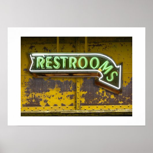 Restrooms-Print ポスター (正面)