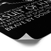 Result Of Habit - Ancient Greek Philosophy - Arist ポスター (角)