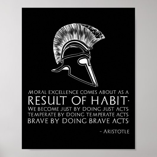 Result Of Habit - Ancient Greek Philosophy - Arist ポスター (正面)