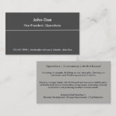 Résuméのネットワーキングは黒い灰色ラインを梳きます 名刺 (正面/裏面)