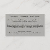 Résuméのネットワーキングは黒い灰色ラインを梳きます 名刺 (裏面)