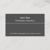 Résuméのネットワーキングは黒い灰色ラインを梳きます 名刺 (正面)