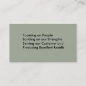 Résuméのネットワーキングカード 名刺 (裏面)