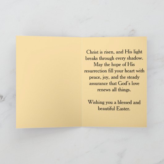 Resurrection Easter Greeting Card カード (内部)
