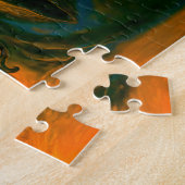 Resurrection mage in dark oil painting style ジグソーパズル (側面)