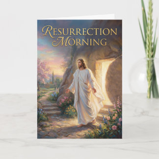 Resurrection Morning Easter Card カード