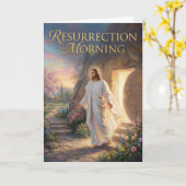 Resurrection Morning Easter Card カード (黄色い花)