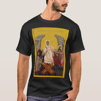 Resurrection of Christ Serbian Orthodo icon friend Tシャツ
