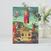  Resurrection of Jesus Christ by Raphael Holy Card サンキューカード (スタンド正面)