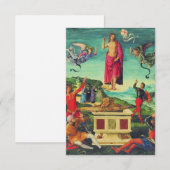  Resurrection of Jesus Christ by Raphael Holy Card サンキューカード (正面/裏面)