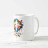 Resurrection Power Christian Cross Mugs コーヒーマグカップ (正面右)