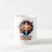 Resurrection Power Christian Cross Mugs コーヒーマグカップ (中央)