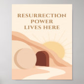 Resurrection Power Lives Here Easter 2026 ポスター (正面)