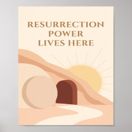 Resurrection Power Lives Here Easter 2026 ポスター