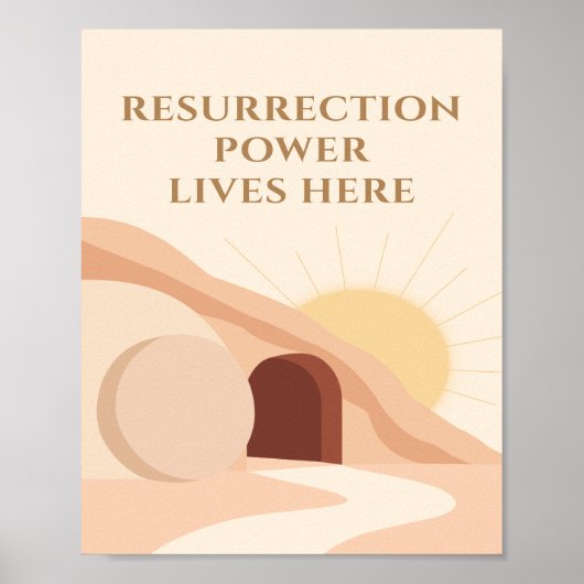 Resurrection Power Lives Here Easter 2026 ポスター (正面)
